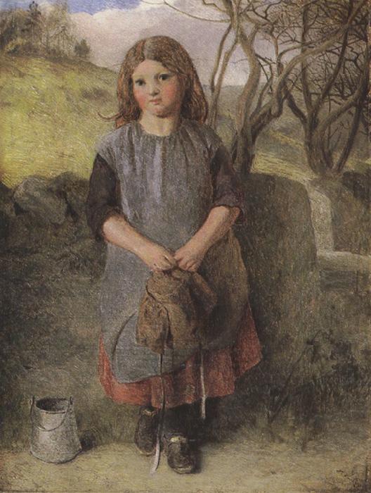 Alexander Davis cooper The Little Milkmaid (mk37) France oil painting art
